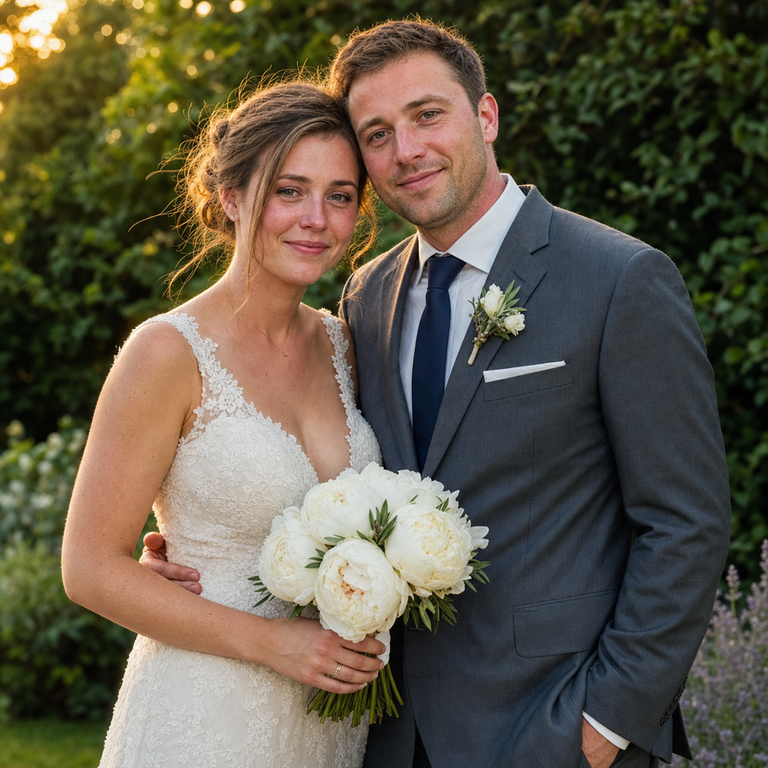 Wedding Photo — redness + tired eyes BEFORE