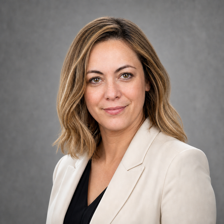 LinkedIn Headshot — frizz + flyaways AFTER