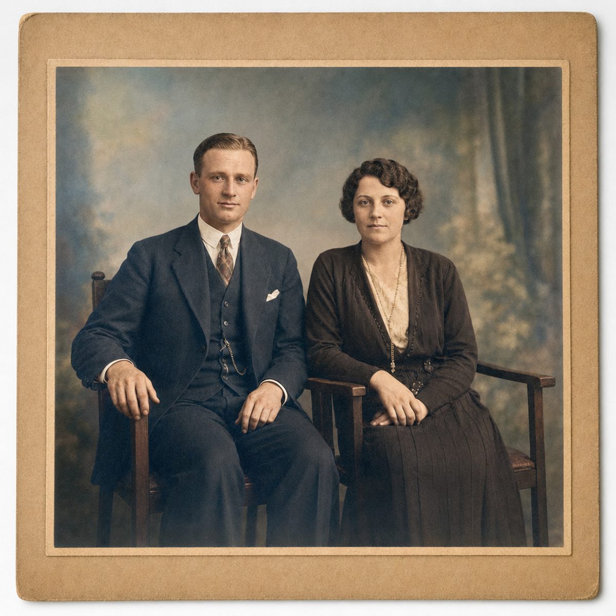 After — same photo after restoration